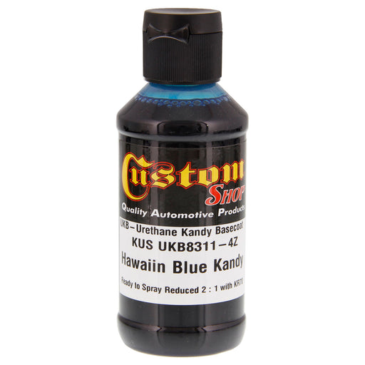 Hawaiian Blue Kandy - Urethane Kandy Basecoat Midcoat, 4 oz (Ready-to-Spray)
