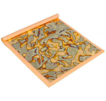Vlb-Book Blue Veriegated Gold Leaf Blue Gold Leaf Book