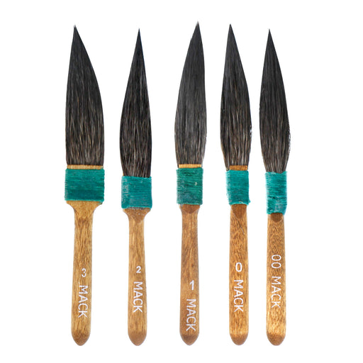 Set of 5 - Squirrel Hair Dagger Pinstriping & Touch-Up Brush