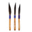 Set of 3 - Original Mack Sword Striper Pinstriping Brush