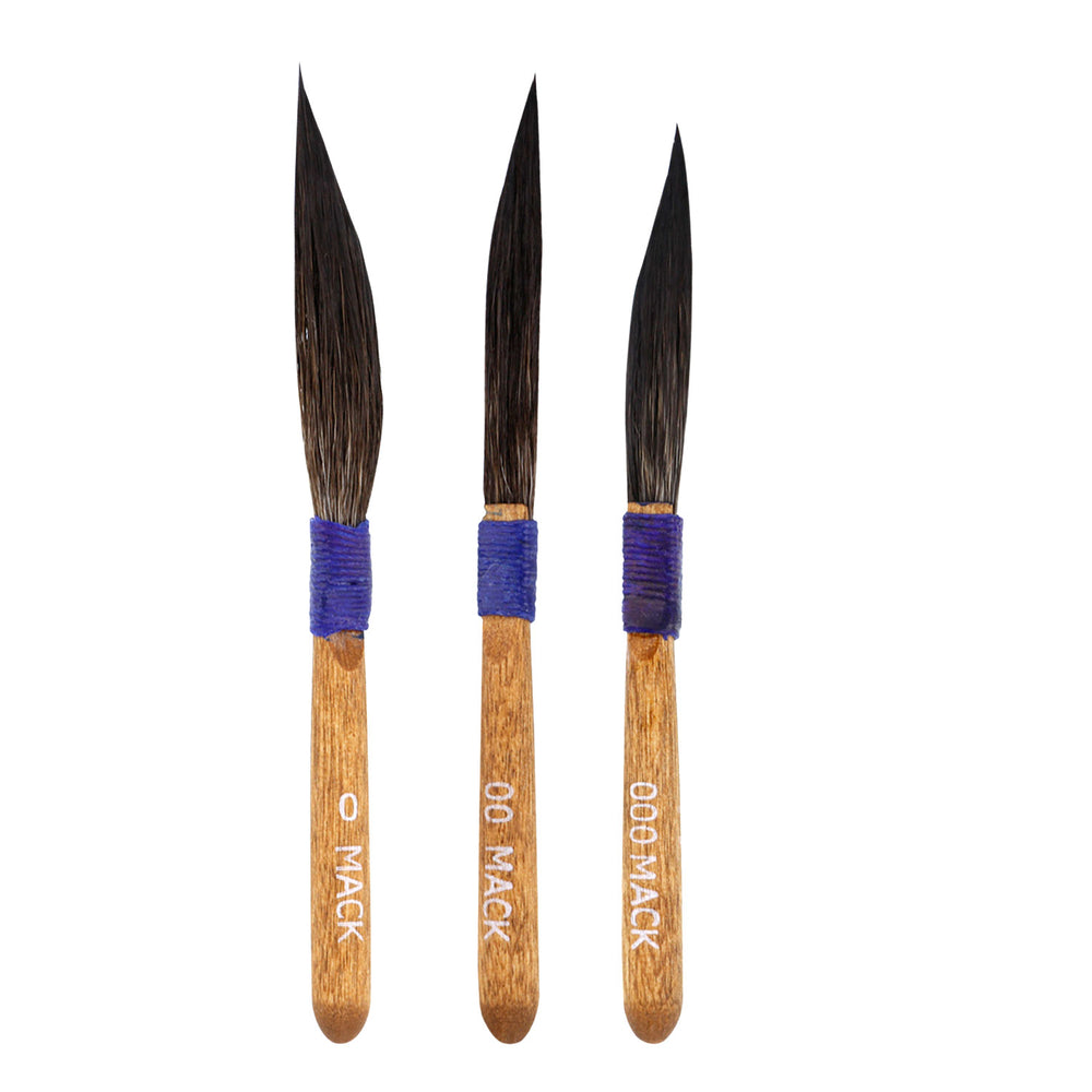 Set of 3 - Original Mack Sword Striper Pinstriping Brush