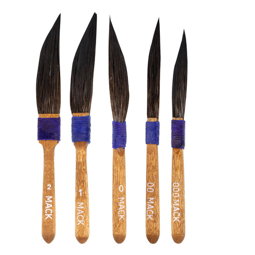 Set of 5 - Original Mack Sword Striper Pinstriping Brush