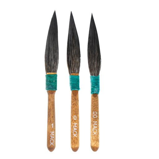 Set of 3 - Squirrel Hair Dagger Pinstriping & Touch-Up Brush