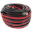 50 Foot Air and Fluid Hose Assembly Set with Fittings for Spray Guns, Paint Pressure Pot Tanks, Professional Heavy Duty - Air 3/8" NPS, 5/16" ID &