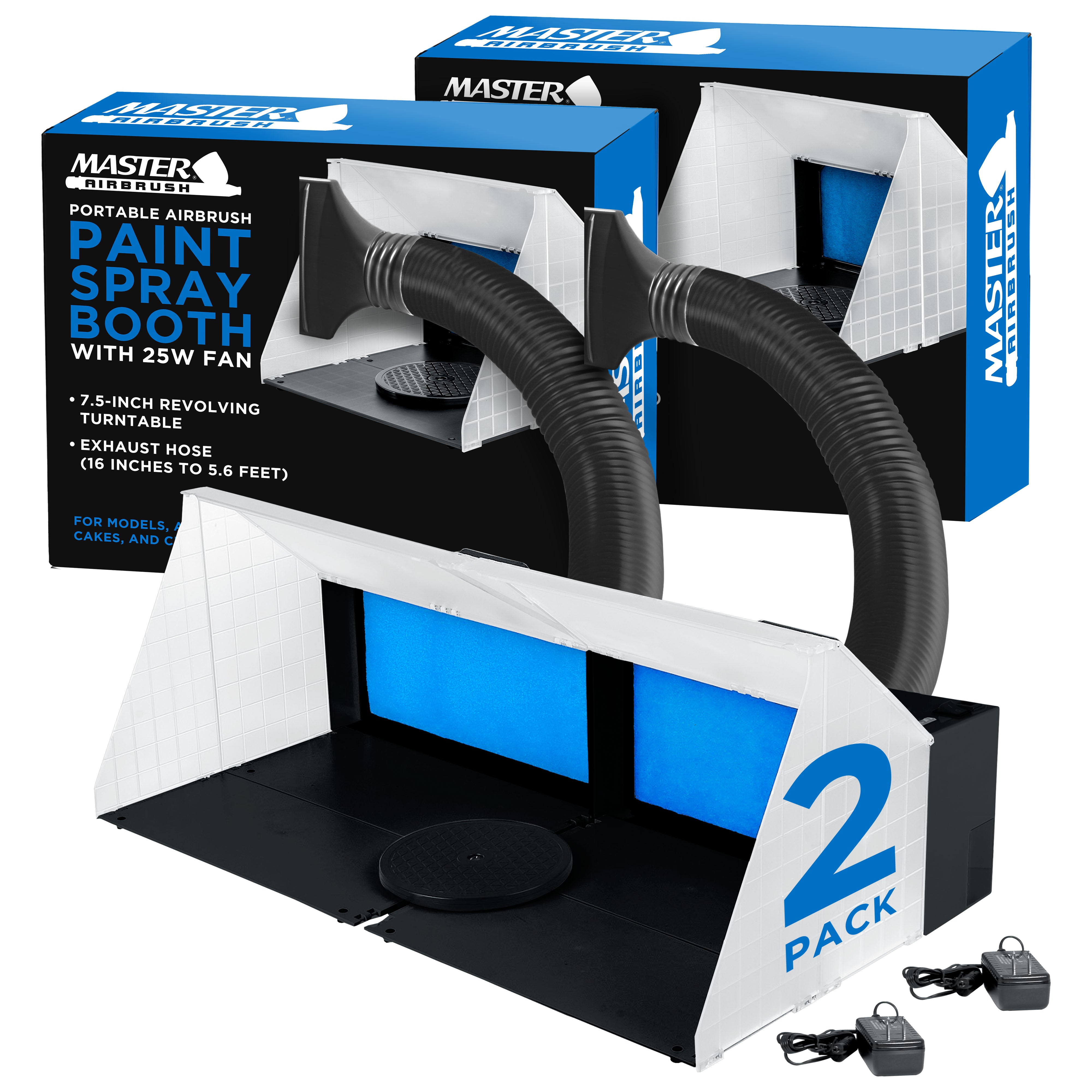 2pk Spray Booth W Extension Hose Master Airbrush Brand – TCP Global