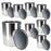 Master Elite Empty Gallon (128 Ounce) Paint Cans with Lids (8 Pack) Unlined Metal Paint Cans