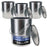 1 Gallon Lined Empty Metal Paint Can Bucket with Lids, Bail Handles, Pack of 4 - Triple Tight Seal, 128 fl. oz. Steel Coating Storage Container Tin