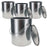 Master Elite Empty Lined Gallon (128 Ounce) Paint Cans with Lids and Bail Handle (4 Pack) Lined Metal Paint Cans