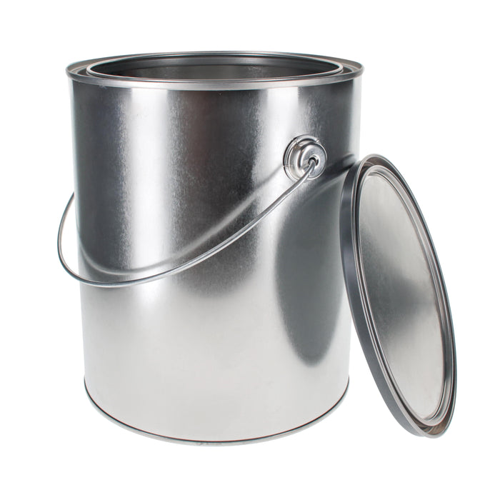 Master Elite Empty Gallon (128 Ounce) Paint Can with Lid and Bail Handle (1 Pack) Unlined Metal Paint Can
