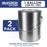 1 Gallon Unlined Empty Metal Paint Can Bucket with Lids, Bail Handles, Pack of 2 - Triple Tight Seal, 128 fl. oz. Steel Coating Storage Container Tin - Store Leftover Oil-Based Paint Auto