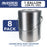 1 Gallon Unlined Empty Metal Paint Can Bucket with Lids, Bail Handles, Pack of 8 - Triple Tight Seal, 128 fl. oz. Steel Coating Storage Container Tin - Store Leftover Oil-Based Paint Auto