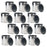 Master Elite Empty Half-Pint (8 Ounce) Paint Cans with Lids (12 Pack) Unlined Metal Paint Cans