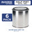 1/2 Pint Unlined Empty Metal Paint Can Bucket with Lids, Pack of 6 - Triple Tight Lid Seal, 8 fl. oz. Steel Coating Storage Container Tin - Store Oil-Based Paint, Art, DIY Crafts