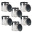 Master Elite Empty Half-Pint (8 Ounce) Paint Cans with Lids (6 Pack) Unlined Metal Paint Cans