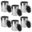 Master Elite Empty Pint (16 Ounce) Paint Cans with Lids (6 Pack) Unlined Metal Paint Cans
