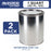 1 Quart Unlined Empty Metal Paint Can Bucket with Lids, Pack of 2 - Triple Tight Lid Seal, 32 fl. oz. Steel Coating Storage Container Tin - Store Leftover Oil-Based Paint, Automotive, Art