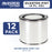 1/4 Pint Unlined Empty Metal Paint Can Bucket with Lids, Pack of 12 - Triple Tight Lid Seal, 4 fl. oz. Steel Coating Storage Container Tin - Store Oil-Based Paint, Art, DIY Crafts