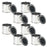 Master Elite Empty Quarter-Pint (4 Ounce) Paint Cans with Lids (8 Pack) Unlined Metal Paint Cans