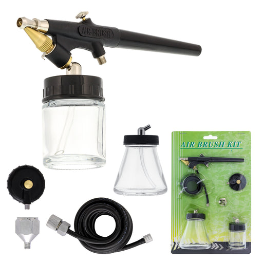 Dual-Action Siphon Feed Airbrush with, 0.35 mm Tip, 3/4 oz Bottle — TCP  Global