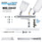 Master Airbrush G244 Pro Dual-Action Gravity Feed Airbrush Set with 3 Nozzle Sets (0.2, 0.3, 0.5mm) & Two Cups (3/4, 1.5 oz) for Tanning & Hobby - Air Brush Gun for Painting, Aerografo Body Art & Cake