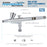 Master Airbrush G26 Multi-Purpose Dual-Action Gravity Feed Airbrush Gun with 0.2mm Tip, 1/16 oz Cup, Cutaway Handle, Air Brush Gun for Fine Art, Aerografo Illustration, Hobby, and Cake Decorating