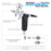 G77 Pistol Trigger Fixed Dual-Action Gravity Feed Airbrush, 2 Nozzle Sets (0.3 & 0.5mm), Spray Gun Fan Head, Round Pattern Head, 3 Cup Sizes, 6' Hose