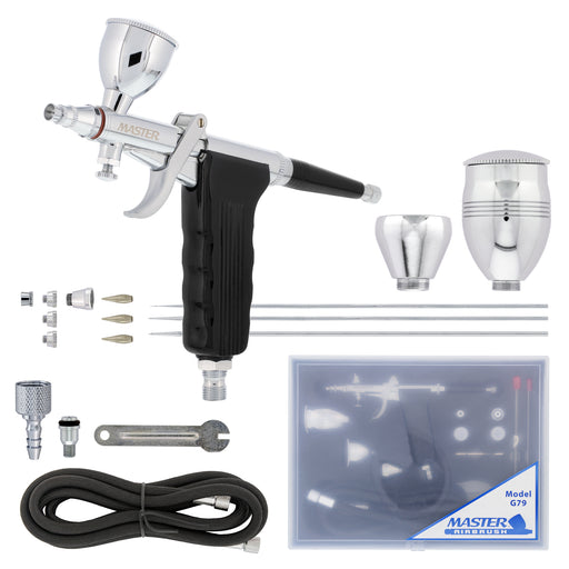 Master Airbrush Brand Multi-purpose Professional Airbrushing System with 3  Airbrushes, G22 Gravity Feed, G25 Gravity Fee