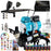 Cool Runner II Dual Fan Air Storage Tank Compressor System Kit with Master Elite Plus Ultimate Airbrush Set with 3 Tips 0.2, 0.3 & 0.5 mm, Case, 2