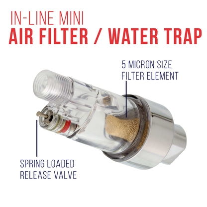 Multi-Purpose Airbrush Kit with Mini Compressor, Dual-Action Gravity Feed Airbrush. Air Hose and 8 Color Tattoo Paint Set