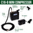 Multi-Purpose Airbrushing System Kit with Portable Mini Air Compressor - Gravity Feed Dual-Action Airbrush plus Air Hose