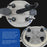 Master Elite Paint Can Mixing Lid & Pouring Spout, 1 Gallon Size, Pack of 6 - Mix Blade for Easy, Mess-Free Stirring, Pouring Storing - Pistol Grip Handle