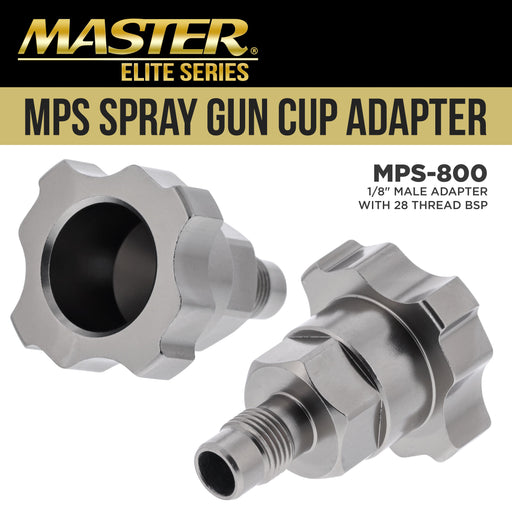 Master Paint System MPS Spray Gun Cup Adapter 800 - Converts Iwata LPH80 Spray Guns for Use with MPS Disposable Spray Gun Cup Liners & Lid System