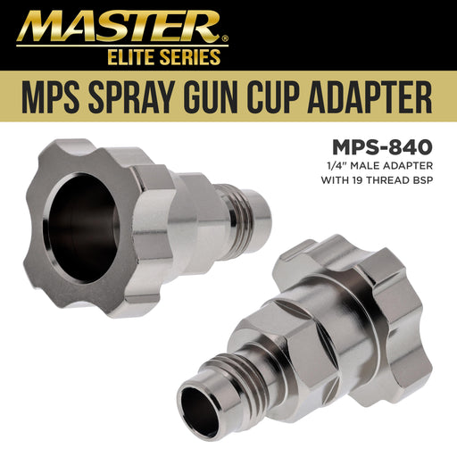 Master Paint System MPS Spray Gun Cup Adapter 840 - Converts Iwata Supernova LS400, WS400 Spray Guns for Use with MPS Disposable Spray Gun Cup System