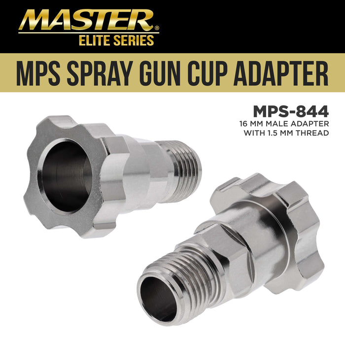 Master Paint System MPS Spray Gun Cup Adapter 844 - Converts Devilbiss Startingline, Sharpe Finex Spray Guns for Use with MPS Disposable Cup System
