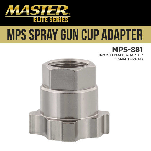 Master Paint System MPS Spray Gun Cup Adapter - Converts PRO-33, 44 & 88, Iwata LPH400 HVLP Spray Guns for Use MPS Disposable Cup System