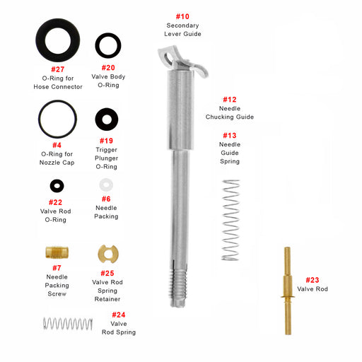 Minor Airbrush Repair Kit for Master G22, G23, G24, G25, G26, G34, G39 Models