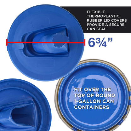 Paint Can Lid Cover and Pouring Spout for 1-Gallon Containers, 2 Pack - Secure Seal with Built-in Spout, Pour Paint Easy, Prevent Messes