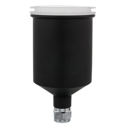 150 ml Aluminum Gravity Feed Touch-Up Spray Paint Gun Cup with Plastic Push-On Lid Matte Black Cup, Fits PRO-22 HVLP Touch-Up Spray Gun