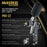 PRO-22 HVLP Air Spray Paint Gun with 1.0mm Tip, 150ml Cup, Air Pressure Regulator Gauge - Air Paint Sprayer Gun for Cars, Painting Base & Clearcoats