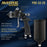 High-Performance PRO-33 Series HVLP Spray Gun with 2.5mm Tip, Air Pressure Regulator, MPS Cup Adapter