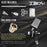Performance PRO-44 HVLP Spray Gun Ultimate Kit with 4 Fluid Tips 1.3, 1.4, 1.5 & 1.8mm - Automotive Spray Paint Gun for Painting Basecoats, Clearcoats & Primers - Advanced Atomization