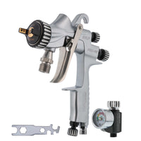 PRO-55 HVLP Automotive Spray Paint Gun with 1.2mm Tip - Pressure Feed Spray Gun for Painting Car Basecoats, Clearcoats, Industrial Coatings & Woodworking Coatings - Superior Atomization
