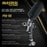 High Performance PRO-88 Series HVLP Spray Gun with 1.3mm Tip with Air Pressure Regulator Gauge, MPS Cup Adapter included