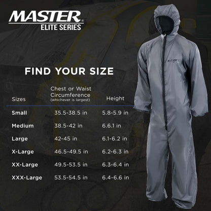 Reusable Anti-Static Automotive Paint Suit (XL) - Breathable Protective Auto Spray Paint Coveralls with Hood & Mesh Back - Polyester