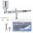 SB88 Dual-Action Side Feed Air brush Set with 3 Nozzle Set (0.3, 0.5, & 0.8mm Needles, Fluid Tips & Air Caps), 1/2 oz. Gravity Cup - Precision Detail