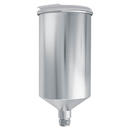 1000 ml Aluminum Gravity Feed Spray Paint Gun Cup with a Drip-Free Plastic Push-On Lid - Cup Fits All PRO-44 Series HVLP Spray Guns