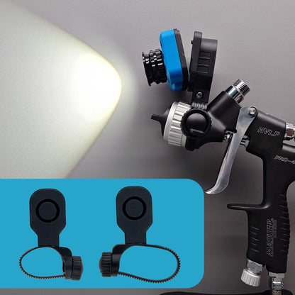 Spray Gun Light Replacement Adjustable Attachment Bracket Bands Only - Fits SGL-007 Spray Gun Mount Color Match Light - Standard and Large Bands