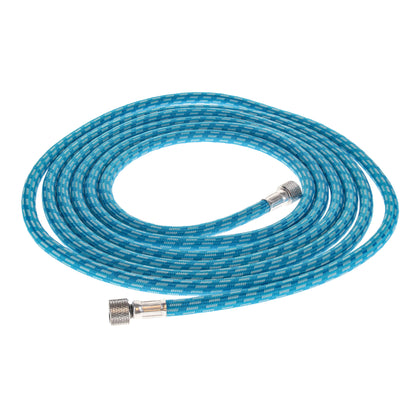 Super Premium 10 Foot Nylon Braided Airbrush Hose with Silicone Tubing - Standard 1/8" Size Fitting Ends, Flexible, Durable