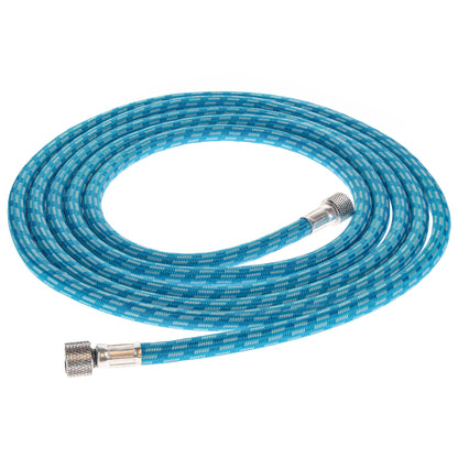 Super Premium 6 Foot Nylon Braided Airbrush Hose with Silicone Tubing - Standard 1/8" Size Fitting Ends, Flexible, Durable