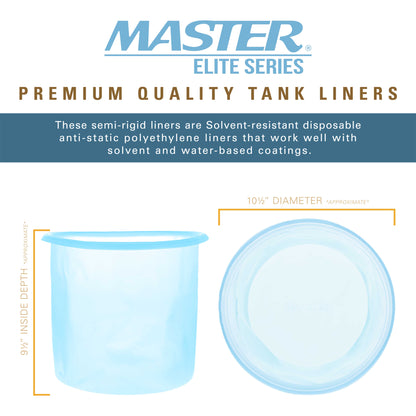 2.8 Gallon Paint Pressure Pot Tank Liners, Pack of 48 - Disposable Liners that Fit Most 2.5 to 2.8 Gallon Tanks,  Models